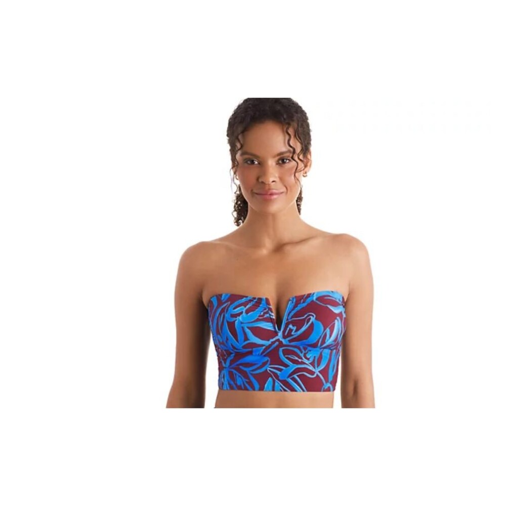 Mimi Flamingo Women's Swimwear Soleil Solids Midkini Tankini Top Size 6  18027